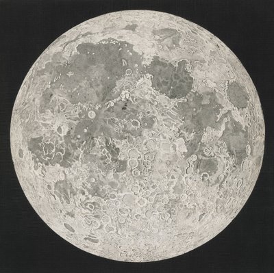 رسم الخرائط القمرية ، 1805-06 بواسطة جون راسل