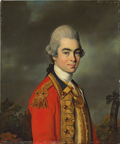 صورة اللفتنانت جنرال السير جيمس داف ، نصف طول ، في الزي العسكري ، 1771 بواسطة جون راسل