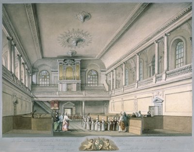 مصلى مستشفى فاسلنغ المطل على الغرب ، 1773 بواسطة جون ساندرز