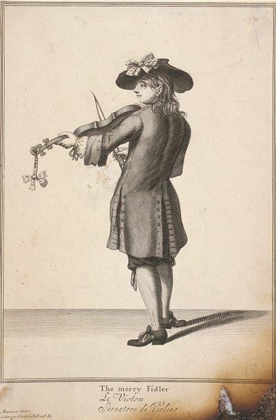 "مرح فيدلر" ، صرخات لندن ، c1688 بواسطة جون سافاج