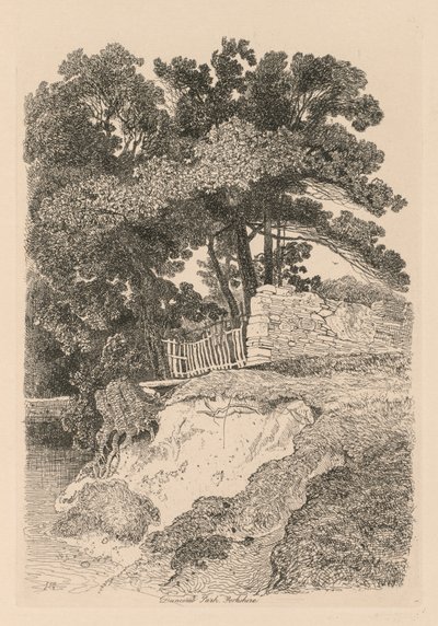 الدراسات مجانية اللوحة 13 ، Duncombe Park ، Yorkshire No. 5 ، 1838. بواسطة جون سيل كوتمان