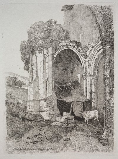 دير Rievaulx ، يوركشاير ، 1810. بواسطة جون سيل كوتمان