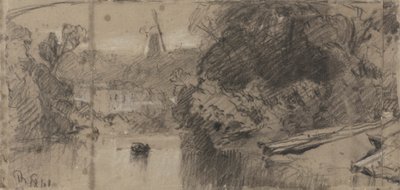 منظر طبيعي للنهر ، ربما بالقرب من ثورب ، نورفولك بواسطة John Sell Cotman