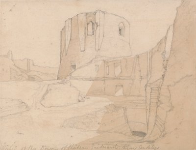 منظر لـ Donjon of Chateau Gaillard ، بالقرب من Andelys ، نورماندي بواسطة جون سيل كوتمان