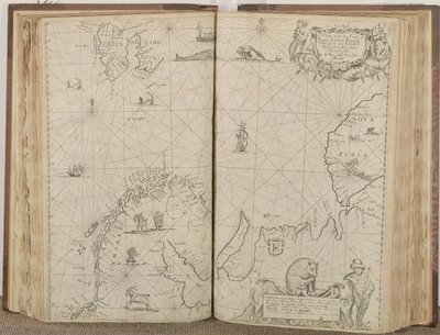 رسم بياني لسواحل البحر في روسيا ولابلاند وفينماركت ونوفا زيملا وغرينلاند ، 1671 بواسطة جون البائع