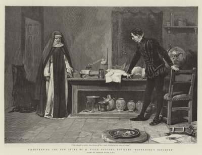 توضيح القصة الجديدة بقلم H Rider Haggard ، بعنوان ابنة Montezuma بواسطة جون سيمور لوكاس
