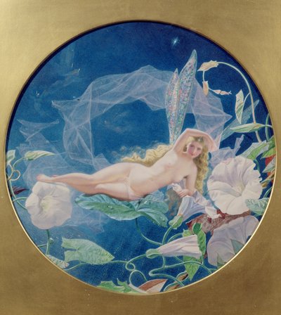 The Morning Glory Fairy (مرحاض ولون جسم على ورق) بواسطة جون سيمونز