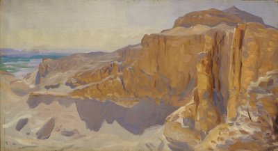 المنحدرات في دير البحري ، مصر ، 1890-1891 بواسطة جون سينغر سارجنت