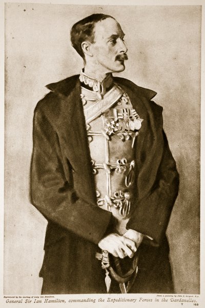 اللواء السير إيان هاميلتون ، قائد القوات الاستكشافية في الدردنيل ، 1914-1919 بواسطة جون سينغر سارجنت