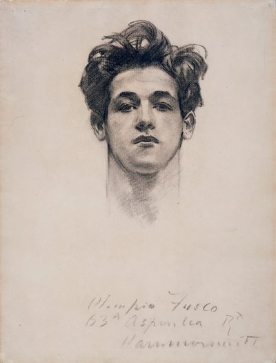 أوليمبيو فوسكو ، حوالي 1900-10 (فحم وجذع على ورق) بواسطة جون سينغر سارجنت