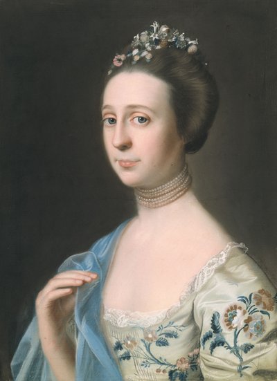 السيدة هنري هيل (آنا باريت) ، 1765-1770 (باستيل على ورق مُثبت على الكتان) بواسطة جون سينجلتون كوبلي