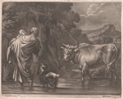 Fording a Brook بواسطة جون سميث