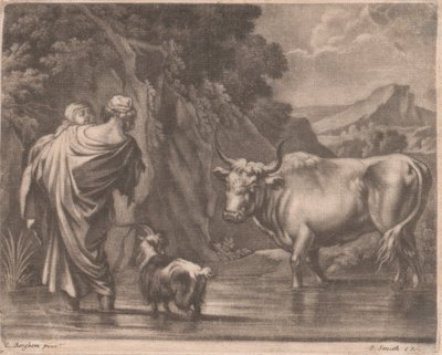 Fording a Brook بواسطة جون سميث