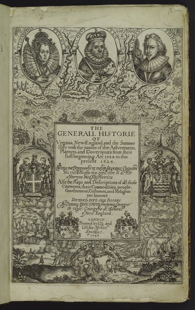 "The General Historie of Virginia، New-England، and the Summer Isles"، 1624 بواسطة جون سميث 2