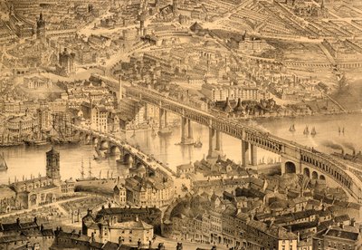 نيوكاسل أبون تاين في عهد الملكة فيكتوريا ، 1864 بواسطة John Storey