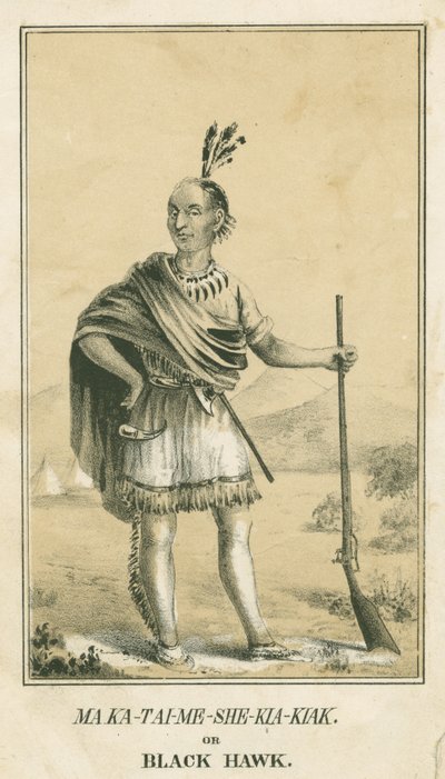 Ma-Tai-Me-She-Kia-Kiak أو Black Hawk، 1840 بواسطة جون ت. بوين