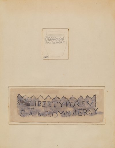 وعاء صغير أو فخار ، ج. 1938. بواسطة جون تارانتينو