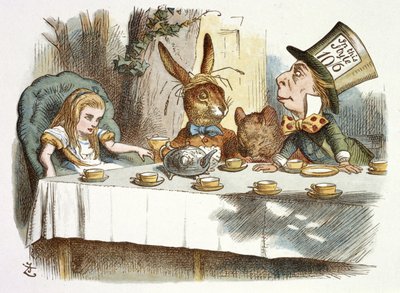 حفلة شاي Mad Hatter بواسطة جون تينيل