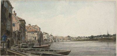 منظر على Wensum في King Street ، مأخوذ من Foundary Bridge بواسطة جون ثيرتل