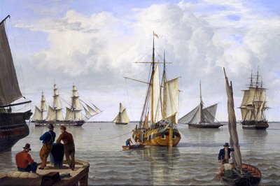 الشحن فى مصب نهر التايمز 1820 بواسطة جون توماس سيريس