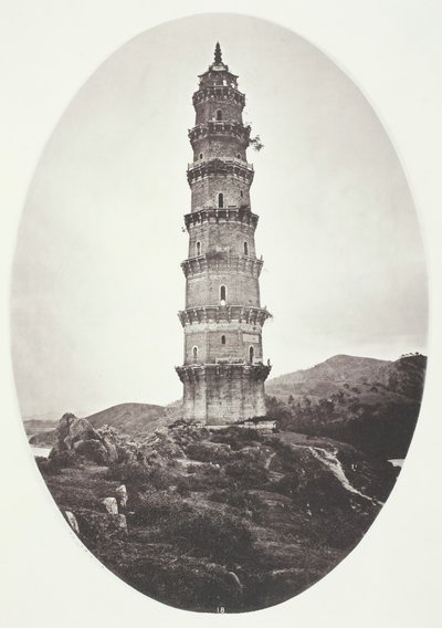 معبد بالقرب من Chao-Chowfu ، ج. 1868. بواسطة جون طومسون