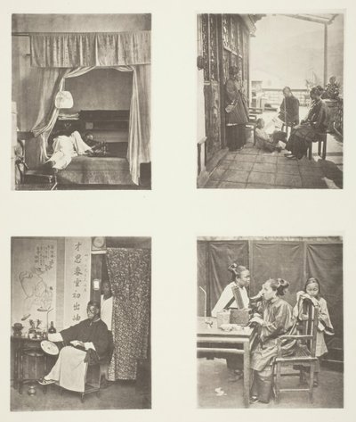 نفحة من أنبوب الأفيون في المنزل ، بعد العشاء ، القراءة لتكريم ، المرحاض ، ج. 1868. بواسطة جون طومسون