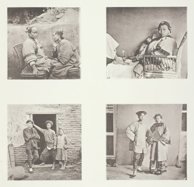 نساء أموي ، القدم الصغيرة لسيدة صينية ، أزياء أموي للرجال ، زي الذكور والإناث ، أموي ، حوالي عام 1868. بواسطة جون طومسون
