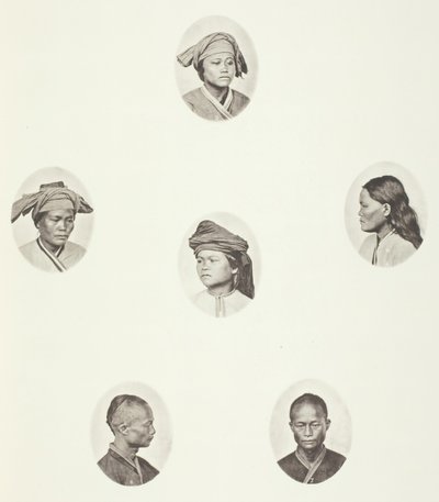 Pepohoan رأس أنثى ، رأس أنثى Pepohoan ، رأس أنثى Pepohoan ، أنثى Pepohoan ... ، c. 1868. بواسطة جون طومسون