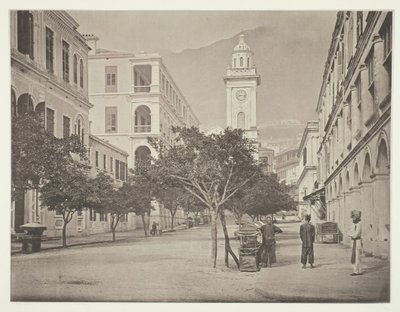برج الساعة ، هونج كونج ، ج. 1868. بواسطة جون طومسون