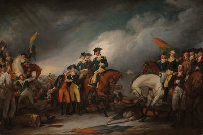 القبض على الهسيين في ترينتون ، 26 ديسمبر 1776 بواسطة جون ترمبل