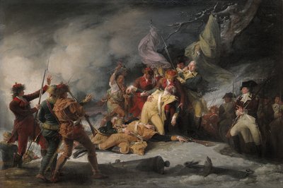 وفاة الجنرال مونتغمري في الهجوم على كيبيك ، 31 ديسمبر 1775 ، 1786 بواسطة John Trumbull