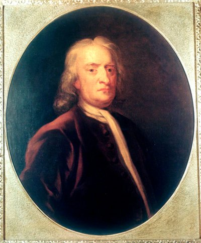 إسحاق نيوتن ، عالم رياضيات وفلك و فيزيائي إنجليزي ، c1725 بواسطة جون فاندربانك