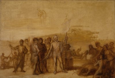 هبوط كولومبوس ، كاليفورنيا. 1840. بواسطة جون فانديرلين