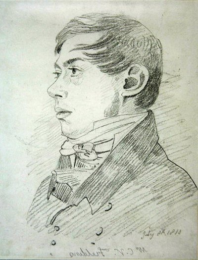 أنتوني فانديك كوبلي فيلدينج (1787-1855) ، 1810 (الجرافيت على ورق منسوج) بواسطة جون فارلي