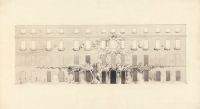 رسم معماري لمبنى برموز فلكية بواسطة جون فارلي