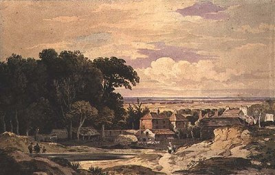 فروجنال ، هامبستيد ، حوالي عام 1825 (ألوان مائية) بواسطة جون فارلي