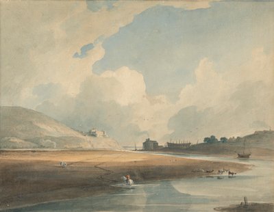 قلعة Harlech و Twgwyn Ferry بواسطة جون فارلي