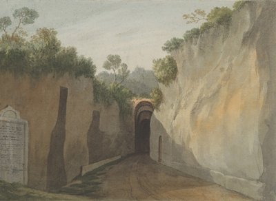 مدخل مغارة بوسيليبو ، نابولي ، 1778-1779. بواسطة جون وارويك سميث