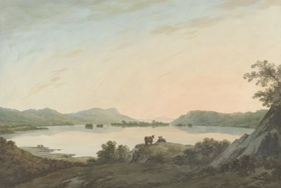 بحيرة Windemere من Calgarth مع Belle Isle (ألوان مائية فوق الجرافيت على الورق) بواسطة جون وارويك سميث