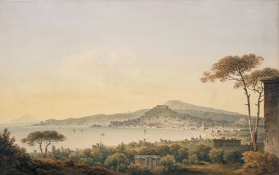 نابولي من فيلا السير ويليام هاميلتون ، 1780-1782 بواسطة جون وارويك سميث