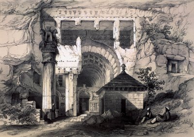 كارلي ، مدخل كهف شايتيا العظيم ، 1845. بواسطة جون ويل