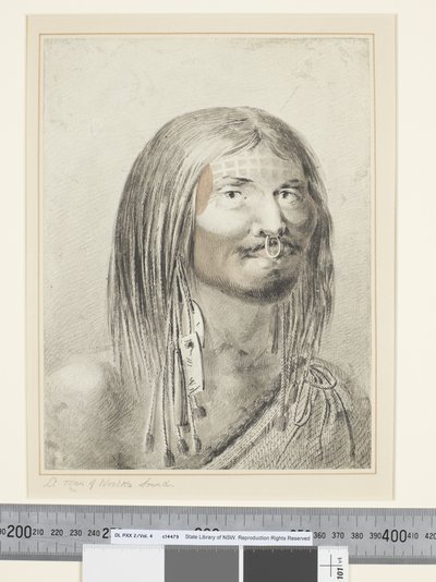 F.21 رجل من Nootka Sound ، حوالي 1773 - 84 (ألوان مائية) بواسطة John Webber