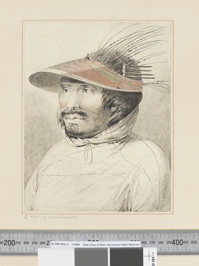 F.28 رجل من أونالاشكا ، حوالي 1773 - 84 (ألوان مائية) بواسطة جون ويبر