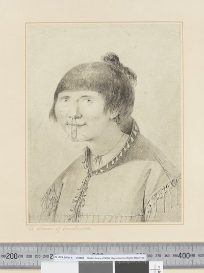 F.29 امرأة من أونالاشكا ، حوالي 1773 - 84 (ألوان مائية) بواسطة جون ويبر