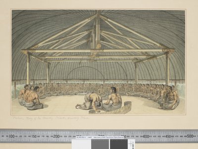 F.7 Poulaho ، ملك الجزر الصديقة ، شرب Kava ، حوالي 1773 - 84 (ألوان مائية) بواسطة John Webber
