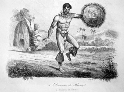 راقصة هاواي ، c1770-1793 بواسطة جون ويبر