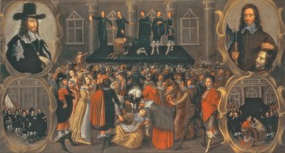 تمثيل شاهد عيان لإعدام الملك تشارلز الأول عام 1649 (زيت على قماش) (انظر 617397 لمزيد من التفاصيل) بواسطة جون ويسوب