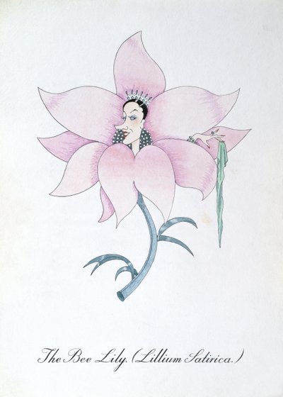 The Bee Lily (Lilium Satirical.) ، رسم توضيحي من "The Bee Book of Botany" بقلم جون وير بواسطة جون وير