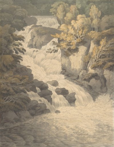 Cascade of the Aray at Inveraray Scotland ، 30 يونيو 1791. بواسطة جون وايت أبوت