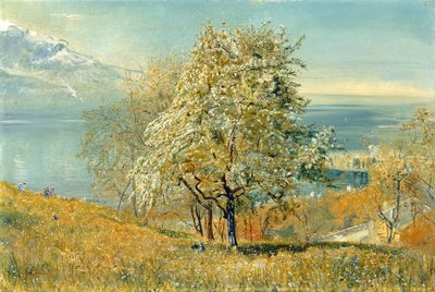 The Lake of Geneva, c.1880-1882 (oil on canvas) بواسطة جون ويليام إنشبولد